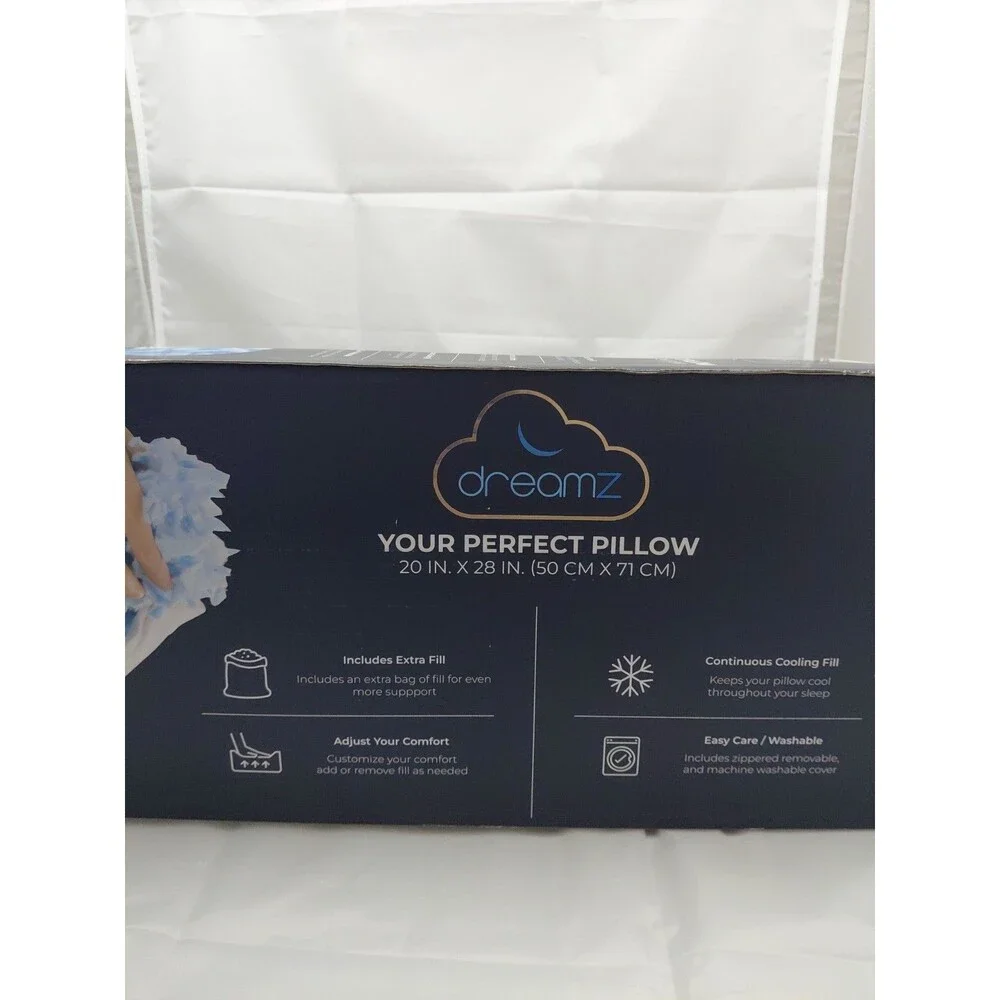 Cooling Pillow JUMBO  Size, Shredded Memory Foam Cool Pillow for Hot Sleepers